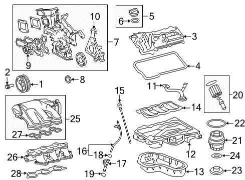 2017 Toyota Avalon Intake Manifold Intake Manifold Diagram for 17120-36050