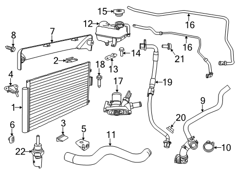 2014 Fiat 500 Powertrain Control Sensor-Knock Diagram for 68070745AB