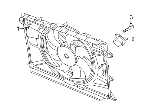 2017 Fiat 500X Cooling System, Radiator, Water Pump, Cooling Fan Screw-Pan Head Diagram for 6510936AA
