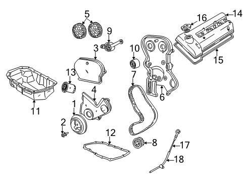 2001 Chrysler Voyager Belts & Pulleys Tube-Engine Oil Indicator Diagram for 4781491AA