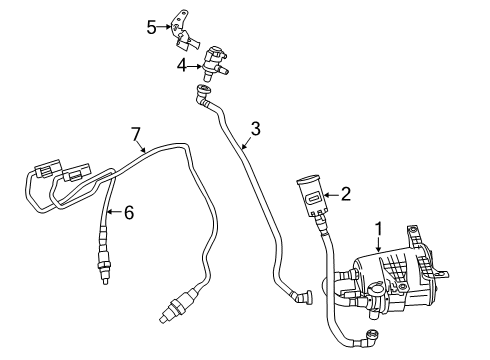 2020 BMW 745e xDrive Powertrain Control Vent Pipe Diagram for 16137356540