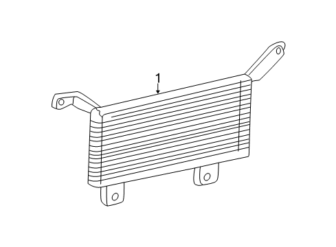 2005 Ford F-350 Super Duty Trans Oil Cooler Transmission Cooler Diagram for 5C3Z-7A095-AC