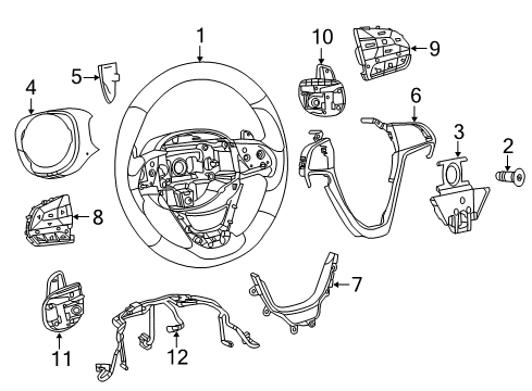 2015 Jeep Grand Cherokee Cruise Control System Sensor-Adaptive Speed Control MODU Diagram for 68259548AA