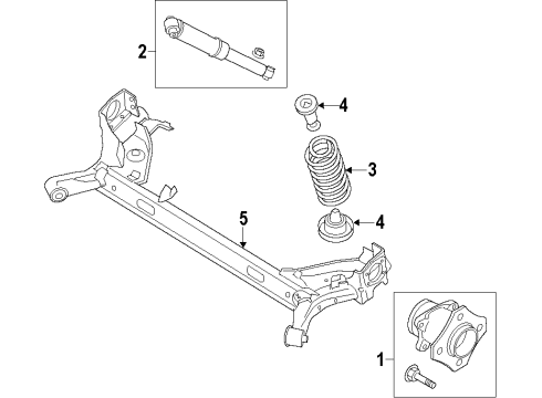 2014 Nissan Sentra Rear Axle, Suspension Components Arm Re SUSPS RH Diagram for 55501-5UD1B