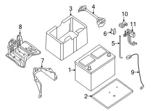 2008 Nissan Quest Battery, Wiring Harness Harness Assembly-EGI Diagram for 24011-ZM00A