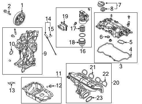 1994 Hyundai Elantra Front Door - Glass & Hardware Handle Assembly-Door Window Regulator Diagram for 82630-33001-FD