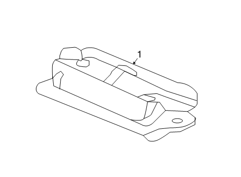 2016 Honda Civic License Lamps Light Assy Licens Diagram for 34100-TBA-A01