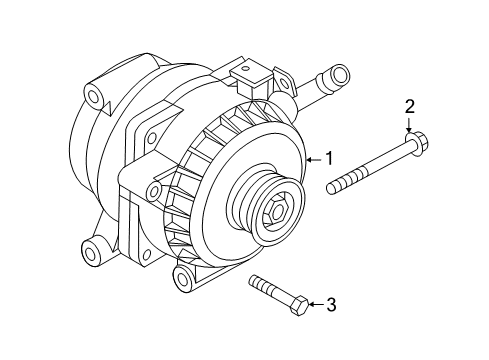 2012 Hyundai Sonata Alternator Housing Assembly-Generator Diagram for 37390-2G900