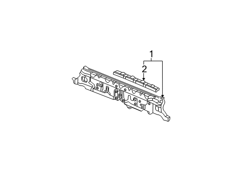 2004 Honda CR-V Rear Body Panel, RR. Diagram for 66100-S9A-A00ZZ