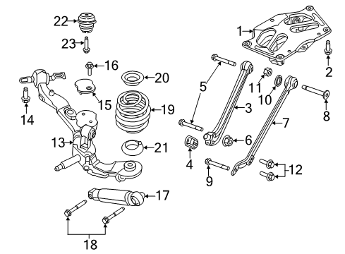 2016 Ram ProMaster City Rear Suspension Components, Stabilizer Bar Washer-Flat Diagram for 6510875AA