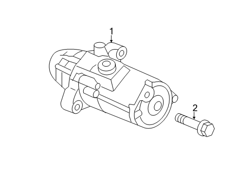 2013 Honda CR-Z Starter Starter Motor Assembly (Sm-71014) (Mitsuba) Diagram for 31200-RTW-004