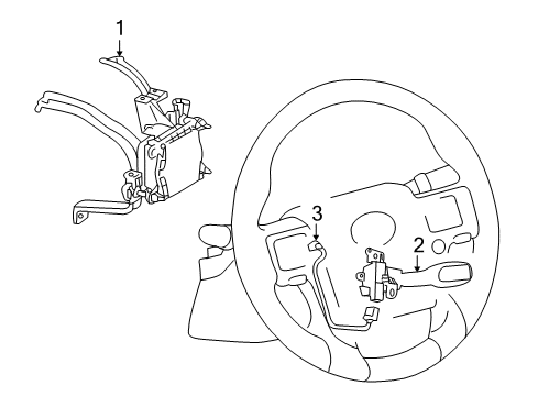 2011 Lexus GX460 Cruise Control System Sensor Assembly, MILLIME Diagram for 88210-60100