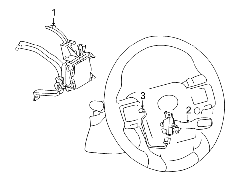 2018 Lexus GX460 Cruise Control System Sensor Assembly, MILLIME Diagram for 88210-60141