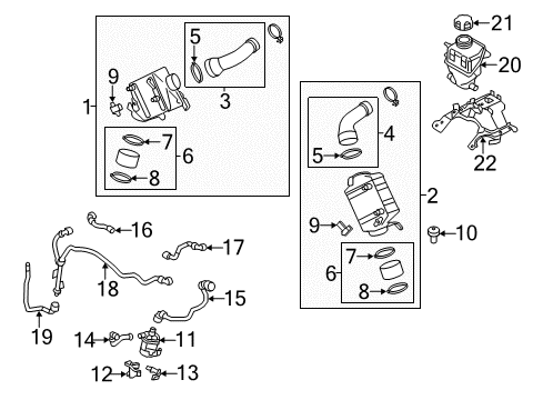 2013 BMW X5 Intercooler Exhaust Cooler Diagram for 11718576450