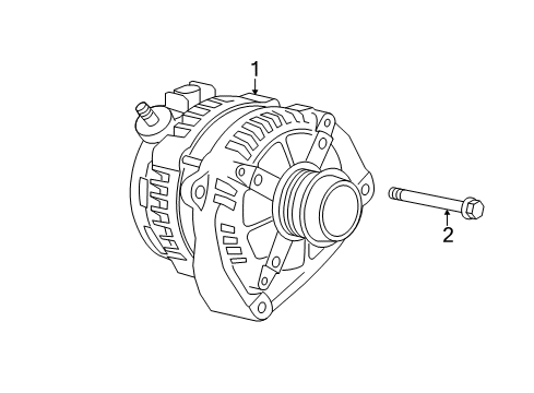 2015 Chevrolet Corvette Alternator Alternator Diagram for 84331091