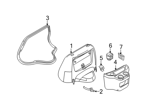 2009 Ford E-150 Engine Cover & Components Insert Diagram for 9C2Z-15017B58-AA