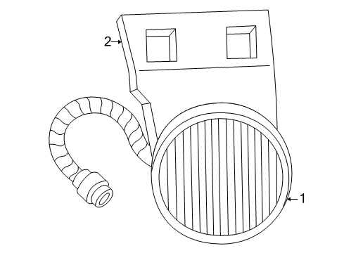 2001 Dodge Durango Fog Lamps Fog Lamp Diagram for 55077320AD