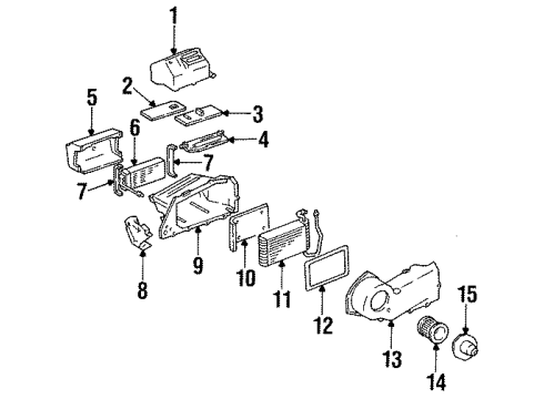 1988 Buick Century Air Conditioner Hose Asm-A/C Compressor & Condenser Diagram for 10065694