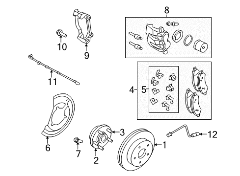 2008 Chrysler Aspen Anti-Lock Brakes Anti-Lock Brake Control Unit Diagram for 68025873AB