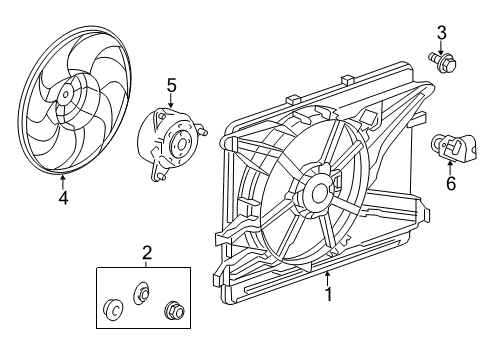 2014 Chevrolet Captiva Sport Cooling System, Radiator, Water Pump, Cooling Fan Resistor Diagram for 15926330