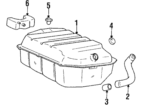 1985 Mitsubishi Starion Emission Components Valve-PCV Diagram for MD026613