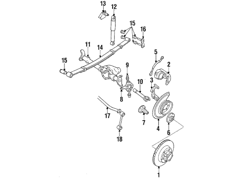 1986 Jeep CJ7 Hydraulic System Link Diagram for J5364122