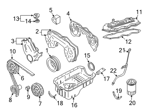 2004 Nissan Xterra Filters Gauge-Oil Level Diagram for 11140-4S100