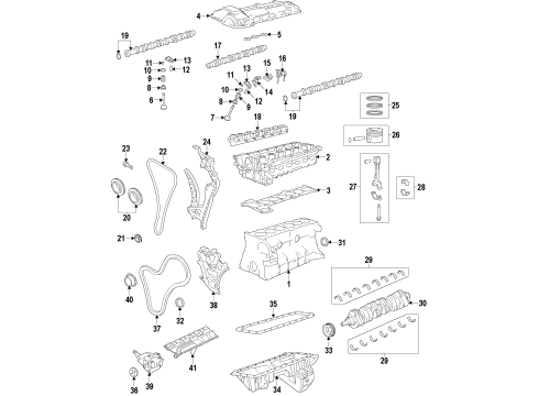 2015 BMW X1 Engine Parts, Mounts, Cylinder Head & Valves, Camshaft & Timing, Variable Valve Timing, Oil Pan, Oil Pump, Balance Shafts, Crankshaft & Bearings, Pistons, Rings & Bearings Timing Chain Tensioner Diagram for 11417618943