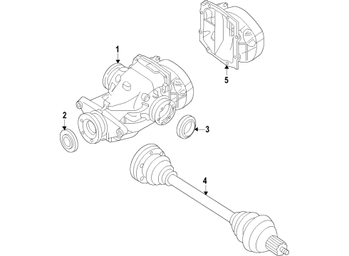 2021 BMW M550i xDrive Propeller Shaft, Differential DRIVE SHAFT ASSY REAR Diagram for 26108740122
