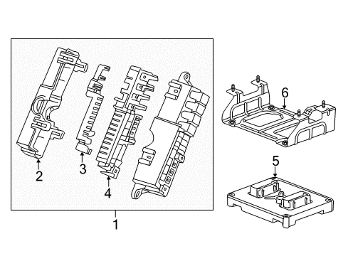 2014 Cadillac ELR Fuse & Relay Module Diagram for 24291551