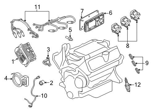 1998 Buick Regal Powertrain Control Cable Set Diagram for 19171850