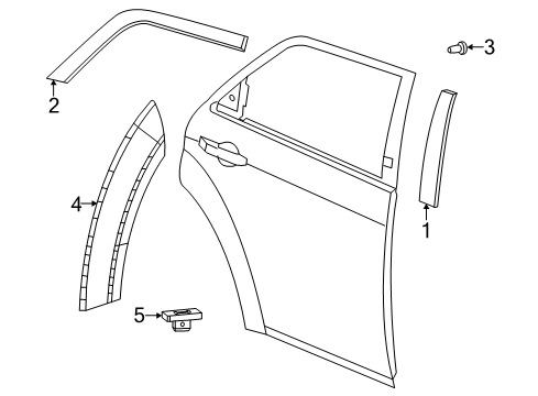 2020 Dodge Charger Exterior Trim - Rear Door Screw-Large Round Washer Head Diagram for 6509579AA