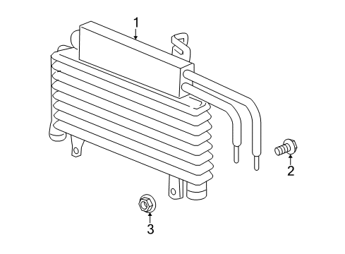 2011 Chevrolet Impala Power Steering Oil Cooler Power Steering Cooler Diagram for 19129786