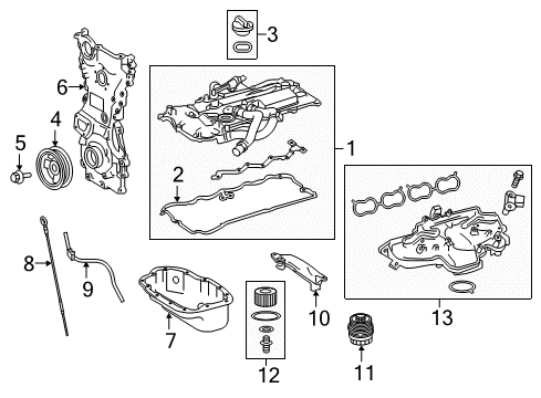 2018 Lexus RC300 Intake Manifold Gage Sub-Assy, Oil Level Diagram for 15301-36041