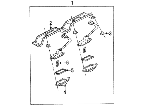 1996 Kia Sportage Bulbs Bulb Diagram for K997036654