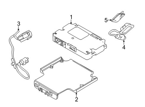 2012 Lincoln MKS Electrical Components Cable Diagram for 8A5Z-14D202-A