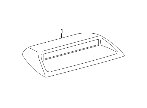 2013 Toyota Camry High Mount Lamps Lamp Assembly Diagram for 81006-06080-C1