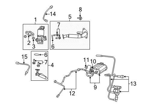 2010 Chrysler Sebring EGR System Tube-EGR Valve Diagram for 4891606AD