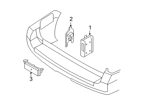 2011 Ford Expedition Electrical Components Module Diagram for BL1Z-15K866-B