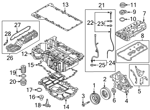2021 BMW X5 Filters AIR FILTER ELEMENT Diagram for 13718091496