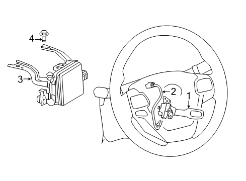 2014 Toyota Highlander Cruise Control System Sensor Diagram for 88210-48080