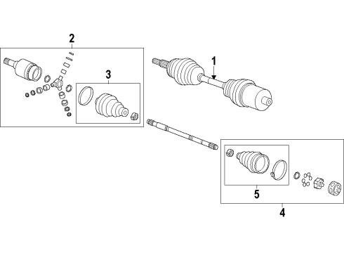 2016 Chevrolet Cruze Limited Front Axle Shafts & Joints, Drive Axles Axle Seals Diagram for 19259386