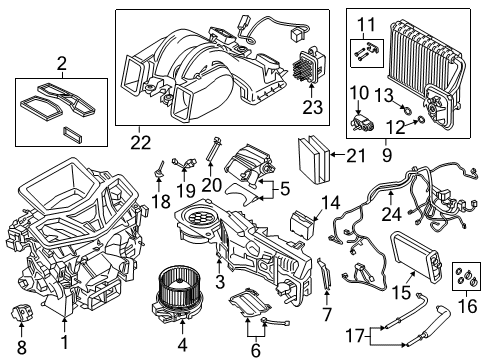 2021 BMW X5 Air Conditioner ELECTRIC EXPANSION VALVE Diagram for 64119496916