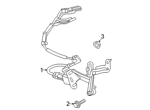 2021 Toyota Highlander Ride Control Height Sensor Diagram for 89408-0E011