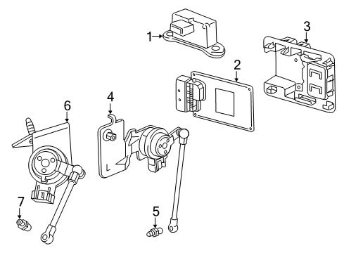 2013 Chevrolet Camaro Ride Control Rear Sensor Diagram for 23137353