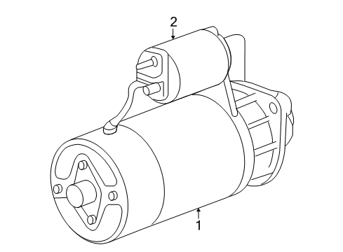 2007 BMW M6 Starter Starter Diagram for 12417835126