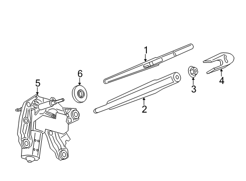 2020 Mini Cooper Countryman Wipers Wiper Axle Cover Diagram for 61627344668