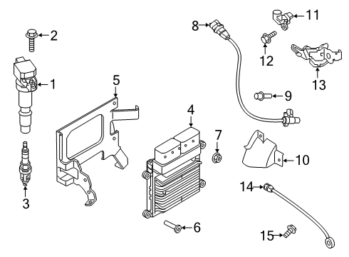 2019 Hyundai Santa Fe Powertrain Control Plug Assembly-Spark Diagram for 18849-11070