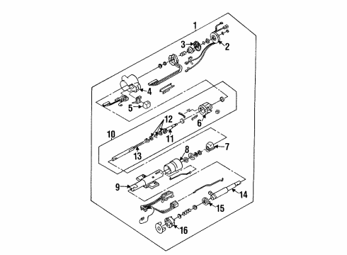 1996 Buick Park Avenue Steering Column, Steering Wheel Steering Column-Lower Shaft Diagram for 26047512