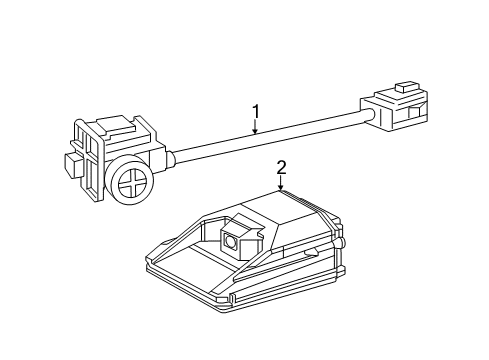 2022 Dodge Durango Electrical Components Rear View Diagram for 68530334AA